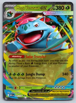 Mega Venusaur ex | 003/132 | Mega Evolutions | Double Rare | English | Pokemon - Image 1