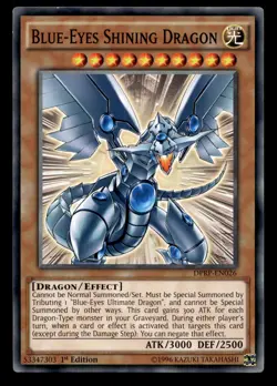 Blue-Eyes Shining Dragon DPRP-EN026 Rivals of the Pharaoh Yu-Gi-Oh NM - Image 1