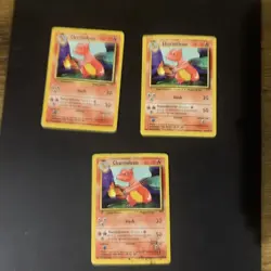 Pokemon Original Starter Card Lot WOTC Vintage Base Set & More DAMAGED 🔥💧🍃⚡ - Image 2