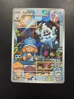 Pokemon TCG Vanillish Card IR 190/182 Paradox Rift Snowflake Stamp - Image 1