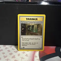 The Rocket's Training Gym 104/132 Gym Heroes First Edition LP Pokemon Card - Image 1