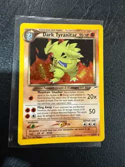 Pokemon TCG Dark Tyranitar Neo Destiny Holo Rare Card 11/105 Unlimited LP-/MP+ - Image 1