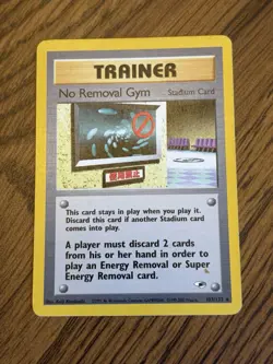 Pokemon TCG Gym Heroes 103/132 No Removal Card, Regular Rare, Vintage MP - Image 1