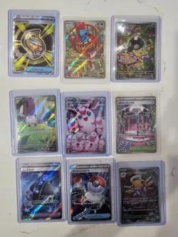 Pokemon Lot Of 100 Cards-Full Arts, Ex’s, Sir’s, Pokeballs, Holos, & More - Image 5
