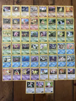 Pokemon TGC Gym Heroes Vintage 51 Card Lot. Never Played NM Non Holo Set Builder - Image 1