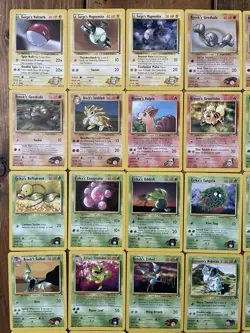 Pokemon TGC Gym Heroes Vintage 51 Card Lot. Never Played NM Non Holo Set Builder - Image 2
