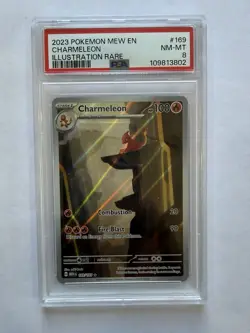 2023 Pokemon Charmeleon 169/165 151 Holo PSA 8 Illustration Rare Trading Card - Image 1