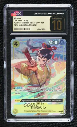 2024 One Piece Card Game: Premium Collection English R Kikunojo CGC 10 Pristine - Image 1