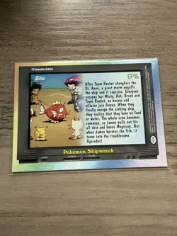 TOPPS POKEMON CARD POKEMON SHIPWRECK #EP16 - TV ANIMATION EDITION. - Image 2