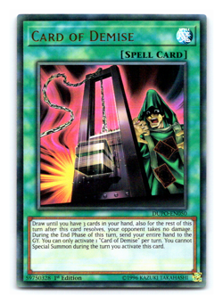 Card of Demise - DUPO-EN050 - Ultra Rare - 1st Edition - Yugioh - Image 1