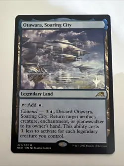 MTG - Otawara, Soaring City (planeswalker stamp) (NEO) - Image 1