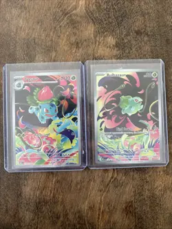 Bulbasaur 133/132 and Ivysaur 134/132 Mega Evolution Pokemon TCG - Image 1