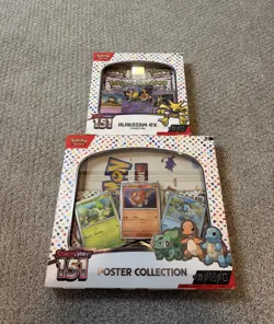Pokemon TCG Scarlet & Violet 151: Alakazam EX Collection & Poster Collection - Image 1