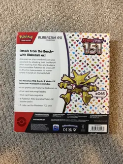 Pokemon TCG Scarlet & Violet 151: Alakazam EX Collection & Poster Collection - Image 5