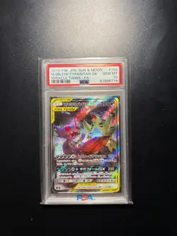 2019 Pokemon Mega Sableye & Tyranitar Miracle Twins #102 PSA 10 - Image 1