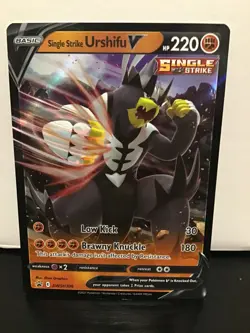 Single Strike Urshifu V SWSH106 Pokemon Black Star Promo Holo - Image 1
