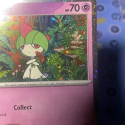 Pokemon Ralts 058/132 Cosmo Holo with SWIRL Mega Evolution Near Mint - Image 5
