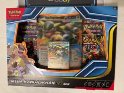 Pokemon TCG Mega Evolution Booster Pack LOT Kangaskhan ex Box & 3 pack blister 2 - Image 3