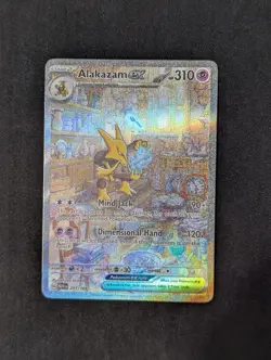 Pokemon TCG Alakazam EX 201/165 Special Illustration Rare Scarlet & Violet 151 - Image 1