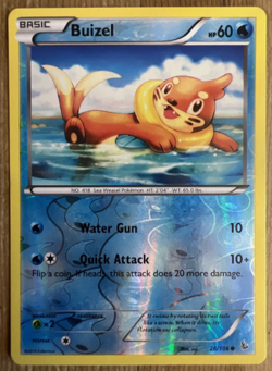 Pokemon - Buizel 28/106 - Reverse Holo - XY Flashfire - NM/M - Image 1