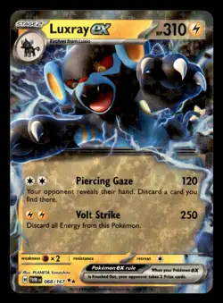 Luxray ex 068/167 Double Rare Twilight Masquerade Pokemon Near Mint - Image 1