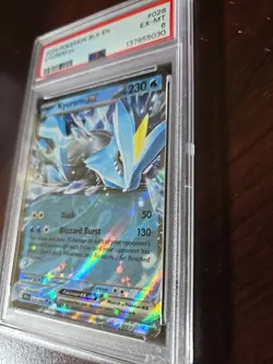 PSA 6 MINT 2025 Pokemon Black Bolt KYUREM EX #028 Holo #028 - Image 4