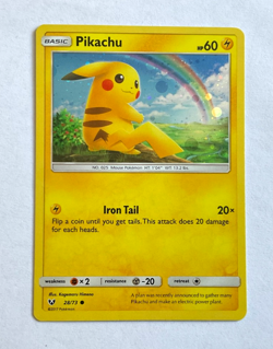 Pokemon PIKACHU (28/73) 2017 Cosmos Holo Shining Legends Promo. - Image 1