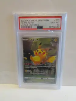 Pokemon TCG Pikachu VSTAR UNIVERSE Japanese 2022 SWSH 205 GRADED PSA 10 GEM MT - Image 1