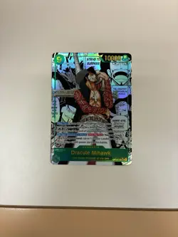 Mihawk OP14-119 SEC Manga Alt Art The Azure Sea's Seven ONE PIECE Card ENGLISH - Image 1