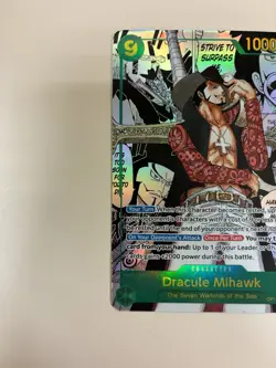 Mihawk OP14-119 SEC Manga Alt Art The Azure Sea's Seven ONE PIECE Card ENGLISH - Image 2
