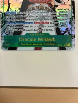 Mihawk OP14-119 SEC Manga Alt Art The Azure Sea's Seven ONE PIECE Card ENGLISH - Image 4