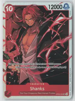 One Piece TCG Shanks SR OP09-004 Emperors in the New World English - Image 1
