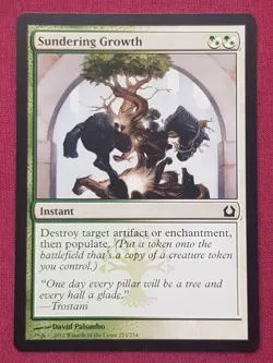 Magic The Gathering RETURN TO RAVNICA SUNDERING GROWTH green/white card MTG - Image 1