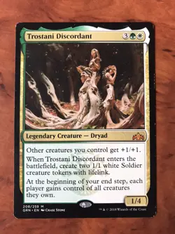 Trostani Discordant MTG Magic the Gathering Card LP Lightly Played Ravnica GRN - Image 1