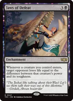 Jaws of Defeat Tarkir: Dragonstorm Commander PLD Enchantment Rare CARD ABUGames - Image 1