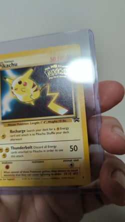 Vintage Pokemon the First Movie Promo Pikachu Card (1999) Lightly Played (LP) - Image 2