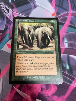 MTG - CALL OF THE HERD - RARE - ODYSSEY - LP - Image 1