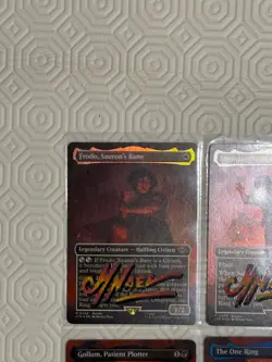 Lord of The Rings MTG signed and The One Ring Sketched ALTERED Foil MARTA NAEL - Image 2