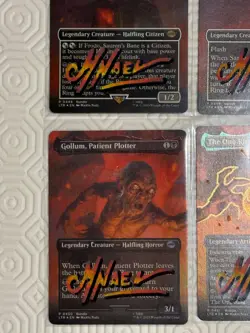 Lord of The Rings MTG signed and The One Ring Sketched ALTERED Foil MARTA NAEL - Image 4