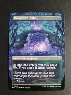 Overgrown Tomb (Borderless) Rare MTG Lorwyn Eclipsed - Image 2