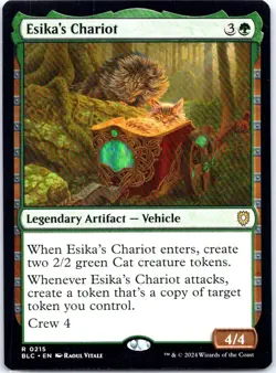 #215 Esika's Chariot Commander: Bloomburrow Rare - Image 1