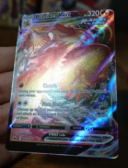 Blaziken VMAX 021/198 Misalignment Error Miscut Misprint Pokemon Card NM % - Image 3