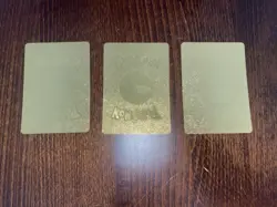 Pokemon CUSTOM Pikachu & Raichu Fan Made Gold Foil Card 3pc Lot - Image 2