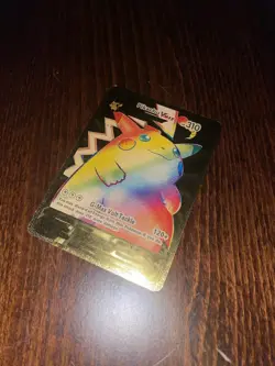 Pokemon CUSTOM Pikachu & Raichu Fan Made Gold Foil Card 3pc Lot - Image 3