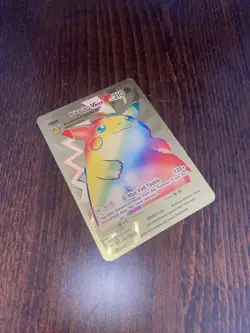 Pokemon CUSTOM Pikachu & Raichu Fan Made Gold Foil Card 3pc Lot - Image 4