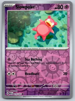 Slowpoke - Reverse Holo - Scarlet Violet 151 079/165 OKACHEKE Pokemon Card NM - Image 1