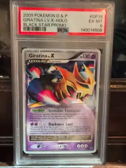 2009 Pokemon D&P Giratina LV.X Holo Black Star Promo PSA 6 - Image 1