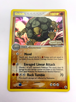 Pokemon Card - Reverse-Holo Golem 6/92 EX Legend Maker *LP* Rare - Image 1
