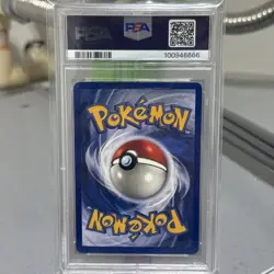1999 Pokemon Fossil #7 Hitmonlee Holo 1st Edition PSA 8 NM-MT - Image 2