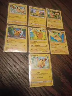 Pokemon Card Lot** Pikachu x7 Cards 2012-15 2020-22 TCG - Image 1